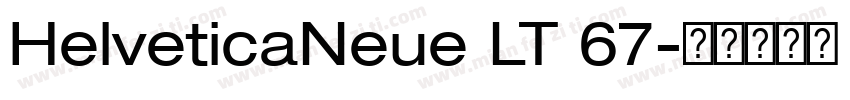 HelveticaNeue LT 67字体转换